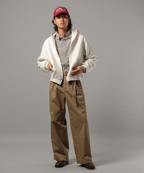 RAGEBLUE（レイジブルー）の「ソフトタッチ/ダブルジップパーカー（パーカー・メンズ・グレー系その他/レッド/ダークブラウン・FREE/MEDIUM）」の5枚目の写真