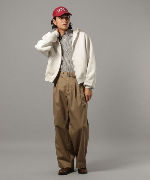 RAGEBLUE（レイジブルー）の「ソフトタッチ/ダブルジップパーカー（パーカー・メンズ・グレー系その他/レッド/ダークブラウン・FREE/MEDIUM）」の6枚目の写真