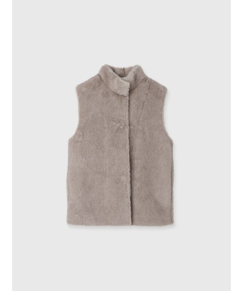 セール】スタンドカラーファーベスト（ベスト）｜anuans（アニュアンス
