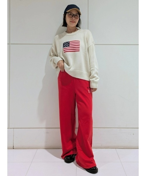 GAP(ギャップ)の「コットン100% オーバーサイズ アメリカーナセーター(ニット/セーター・レディース・ベージュ・S/M/L/XL/XS/XXS)」の7枚目の写真