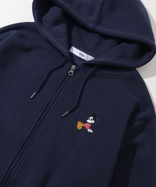 Disney(ディズニー)の「【Disney/ディズニー】 アートワーク デザイン 裏起毛 胸ワッペン フルジップ スェット パーカー(パーカー・レディース・オートミール/スミクロ/ネイビー/杢グレー・M/L)」の14枚目の写真