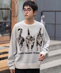 WEGO/アニマルジャガードニットプルオーバー