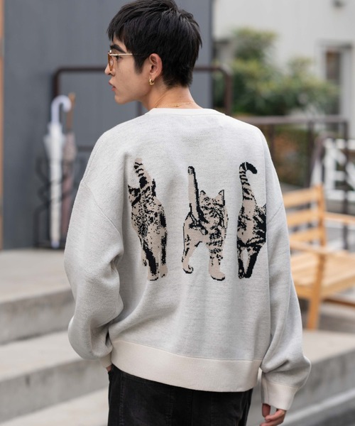 WEGO（ウィゴー）の「WEGO/アニマルジャガードニットプルオーバー（ニット/セーター・メンズ・オレンジ/アイボリー・MEDIUM/LARGE）」の17枚目の写真