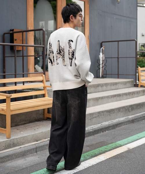 WEGO（ウィゴー）の「WEGO/アニマルジャガードニットプルオーバー（ニット/セーター・メンズ・オレンジ/アイボリー・MEDIUM/LARGE）」の18枚目の写真