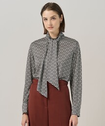 プリント ボウタイ」に該当するシャツ/ブラウスファッション通販