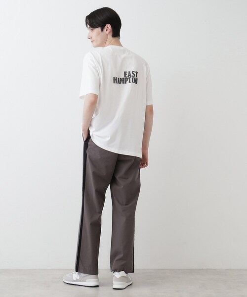 Dessin(デッサン)の「【洗える】オーガニックコットンロゴ入り半袖Tシャツ(Tシャツ/カットソー・メンズ・ボルドー/チャコールグレー/ホワイト系・02/03)」の16枚目の写真