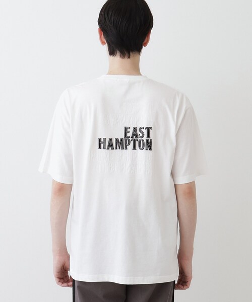 Dessin(デッサン)の「【洗える】オーガニックコットンロゴ入り半袖Tシャツ(Tシャツ/カットソー・メンズ・ボルドー/チャコールグレー/ホワイト系・02/03)」の21枚目の写真