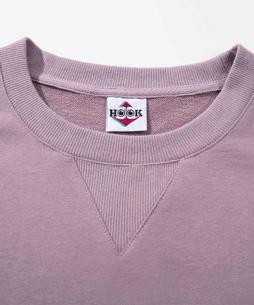 HOOK(フック)の「HOOK -original- Catchup! ケチャップ&フライ 刺繍スウェット(スウェット・メンズ・パープル/グレー・LARGE/MEDIUM/X-LARGE)」の10枚目の写真