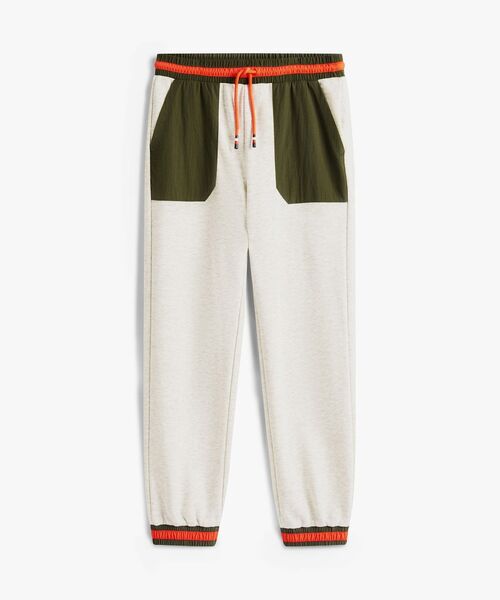 TOMMY HILFIGER（トミーヒルフィガー）の「BOYS ファブリックミックスカラーブロックスウェットパンツ（スウェットパンツ・キッズ・ライトグレー・140cm/150cm/160cm/130cm）」の5枚目の写真