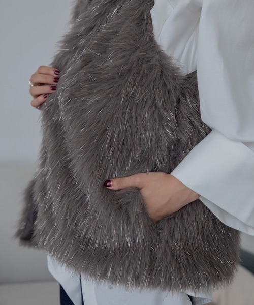 MISSONI ⭐️マスクラットファーベスト ラメウルフシャギーファーベスト（その他アウター）｜VACANCY