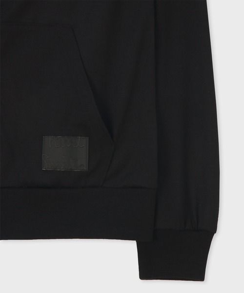 Paul Smith（ポールスミス）の「"Cropped Logo" テックウール パーカ / 253567 300S（パーカー・メンズ・ブラック/グレー・MEDIUM/LARGE/X-LARGE/XX-LARGE）」の6枚目の写真