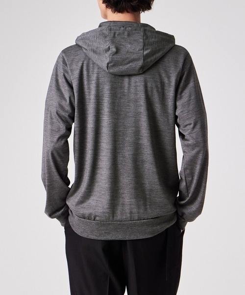 Paul Smith（ポールスミス）の「"Cropped Logo" テックウール パーカ / 253567 300S（パーカー・メンズ・ブラック/グレー・MEDIUM/LARGE/X-LARGE/XX-LARGE）」の9枚目の写真