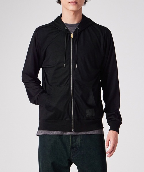 Cropped Logo' テックウール パーカ / 253567 300S（パーカー）｜Paul