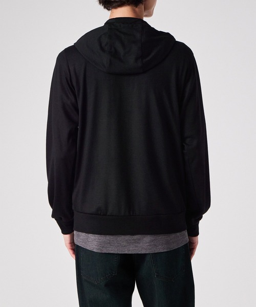 Cropped Logo' テックウール パーカ / 253567 300S（パーカー）｜Paul
