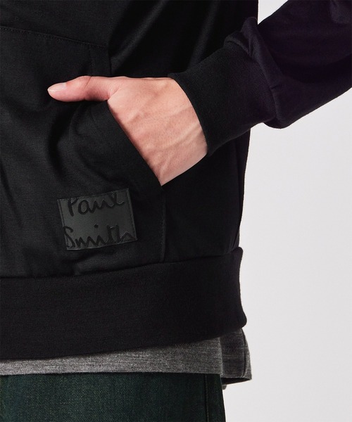 Paul Smith（ポールスミス）の「"Cropped Logo" テックウール パーカ / 253567 300S（パーカー・メンズ・ブラック/グレー・MEDIUM/LARGE/X-LARGE/XX-LARGE）」の16枚目の写真