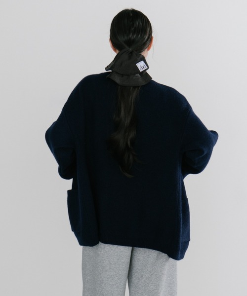 duei（デュイ）の「オーバーサイズニットカーディガン（カーディガン/ボレロ・レディース・ピンク/ネイビー/アイボリー・FREE）」の15枚目の写真