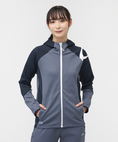 OAKLEY（オークリー）の「オークリー  RADIANT SYNCHRONISM JKT 10.0（ジャージ・レディース・ブラック/ホワイト/ブルーグレー・M/L）」の3枚目の写真