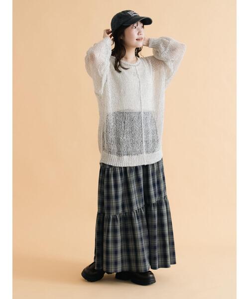 ehka sopo（エヘカソポ）の「モヘアタッチシアーニット（ニット/セーター・レディース・ピンク/モカ/キナリ/グレー/ブルー・F）」の11枚目の写真