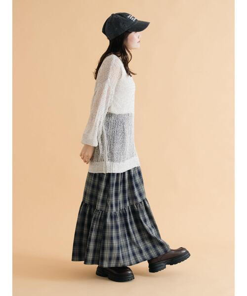 ehka sopo（エヘカソポ）の「モヘアタッチシアーニット（ニット/セーター・レディース・ピンク/モカ/キナリ/グレー/ブルー・F）」の9枚目の写真