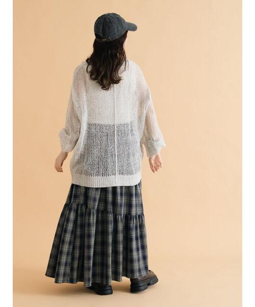 ehka sopo（エヘカソポ）の「モヘアタッチシアーニット（ニット/セーター・レディース・ピンク/モカ/キナリ/グレー/ブルー・F）」の12枚目の写真