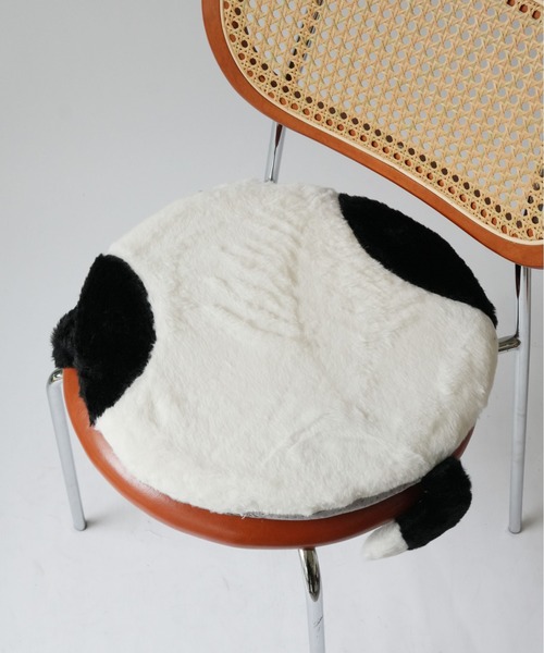 Port（ポート）の「【 Port / ポート 】 まるっとにゃんこ クッション座布団 #（クッション/クッションカバー・レディース・ブラック/ホワイト/グレー/ブラウン・FREE）」の2枚目の写真