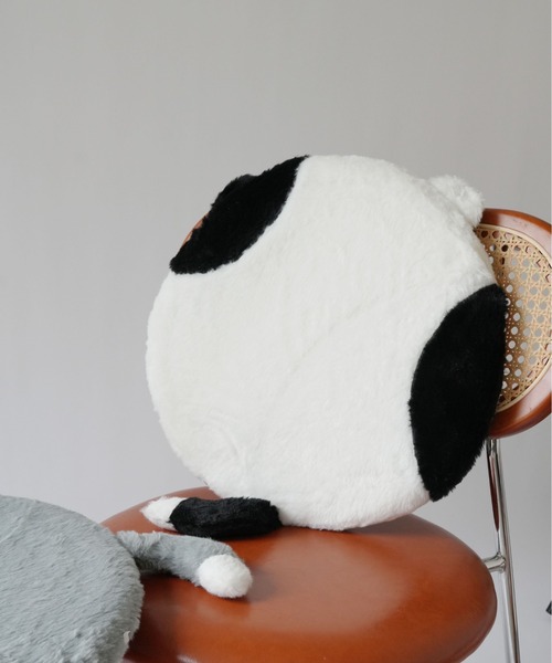 Port（ポート）の「【 Port / ポート 】 まるっとにゃんこ クッション座布団 #（クッション/クッションカバー・レディース・ブラック/ホワイト/グレー/ブラウン・FREE）」の5枚目の写真