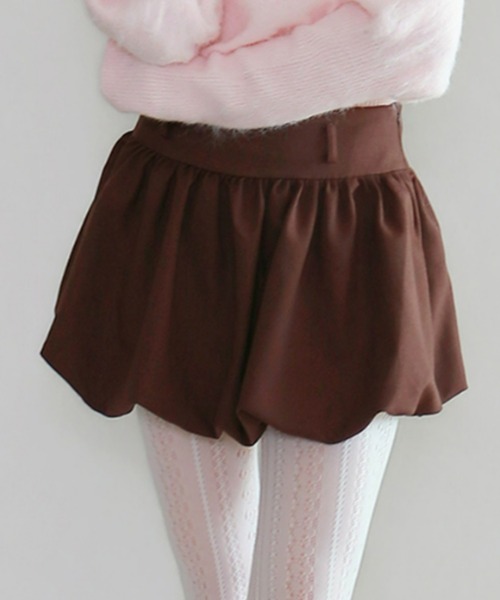 mic by Olu.（ミックバイオルドット）の「バルーンミニスカート（スカート・レディース・グレー/ブラウン・SMALL/MEDIUM）」の2枚目の写真