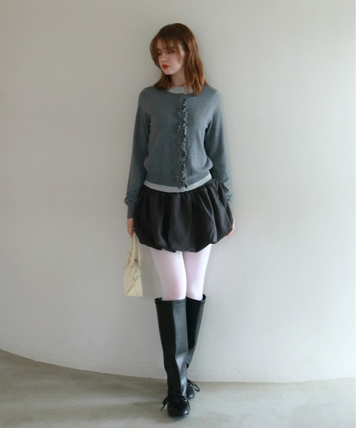 mic by Olu.（ミックバイオルドット）の「バルーンミニスカート（スカート・レディース・グレー/ブラウン・SMALL/MEDIUM）」の22枚目の写真