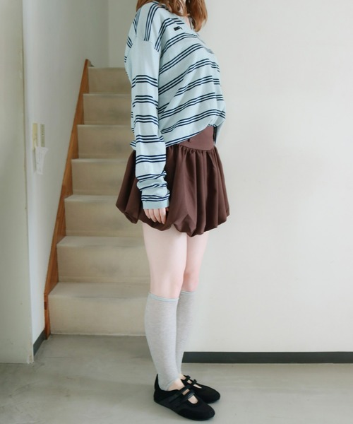 mic by Olu.（ミックバイオルドット）の「バルーンミニスカート（スカート・レディース・グレー/ブラウン・SMALL/MEDIUM）」の18枚目の写真