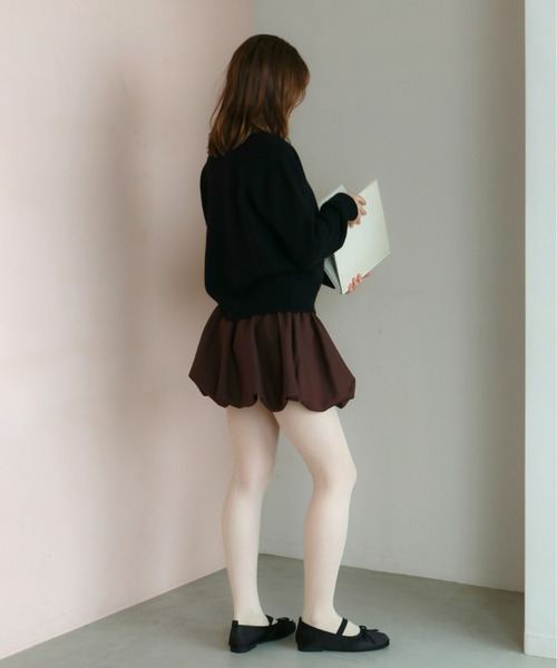 mic by Olu.（ミックバイオルドット）の「バルーンミニスカート（スカート・レディース・グレー/ブラウン・SMALL/MEDIUM）」の9枚目の写真