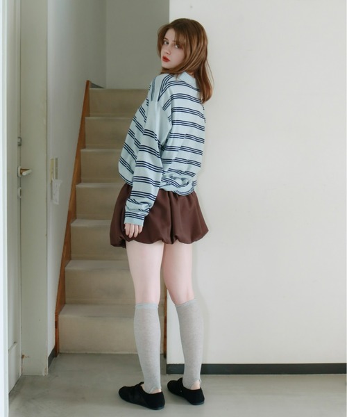 mic by Olu.（ミックバイオルドット）の「バルーンミニスカート（スカート・レディース・グレー/ブラウン・SMALL/MEDIUM）」の15枚目の写真