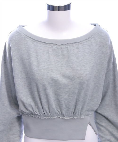 CLEAR BASIC（クリアベーシック）の「マルチwayアウトシームスウェット［大人 カジュアル 着回し力抜群］（スウェット・レディース・ネイビー/グレー/ブラック・F）」の9枚目の写真