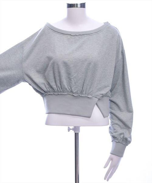 CLEAR BASIC（クリアベーシック）の「マルチwayアウトシームスウェット［大人 カジュアル 着回し力抜群］（スウェット・レディース・ネイビー/グレー/ブラック・F）」の7枚目の写真