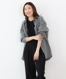 ダブルストライプチュニックシャツ