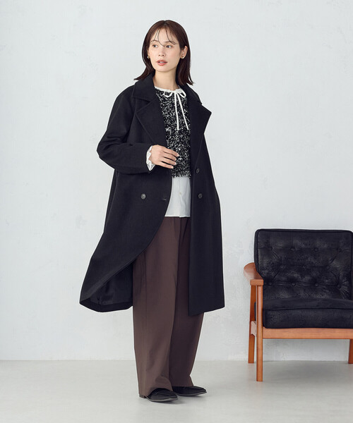 セール】ロングチェスターコート（チェスターコート）｜COMME CA ISM