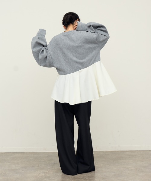 NOGLE（ノグル）の「【NOGLE/ノグル】フリルドッキングトップス（その他トップス・レディース・ブラック/グレー・FREE）」の10枚目の写真