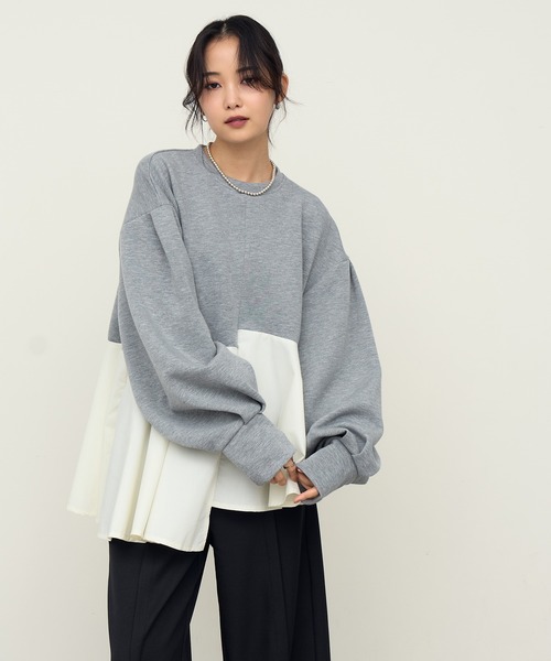 NOGLE（ノグル）の「【NOGLE/ノグル】フリルドッキングトップス（その他トップス・レディース・ブラック/グレー・FREE）」の11枚目の写真