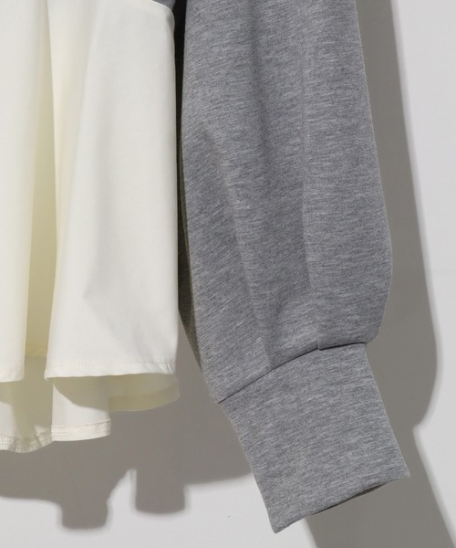 NOGLE（ノグル）の「【NOGLE/ノグル】フリルドッキングトップス（その他トップス・レディース・ブラック/グレー・FREE）」の3枚目の写真