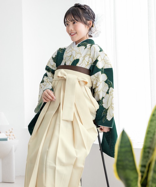 SOUBIEN(ソウビエン)の「【floro by SOUBIEN】ハイジュニア袴4点セット(着物・襦袢・下帯・袴)(着物・キッズ・グリーン系その他/ネイビー×ホワイト/バーガンディー/レッド系その他3/レンガ/ブラック系その他/ネイビー系/クリーム/レッド系その他2/グリーン系その他4/ホワイト×レッド/ピンク系その他/レッド系その他4/ホワイト×グレー/モスグリーン系/ダークネイビー/グリーン系その他2/ホワイト系その他/グリーン系その他3/レッド系その他/ブラック系その他2/インディゴブルー・SS/S/M/L/LL)」の11枚目の写真
