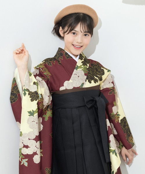 SOUBIEN(ソウビエン)の「【floro by SOUBIEN】ハイジュニア袴4点セット(着物・襦袢・下帯・袴)(着物・キッズ・グリーン系その他/ネイビー×ホワイト/バーガンディー/レッド系その他3/レンガ/ブラック系その他/ネイビー系/クリーム/レッド系その他2/グリーン系その他4/ホワイト×レッド/ピンク系その他/レッド系その他4/ホワイト×グレー/モスグリーン系/ダークネイビー/グリーン系その他2/ホワイト系その他/グリーン系その他3/レッド系その他/ブラック系その他2/インディゴブルー・SS/S/M/L/LL)」の21枚目の写真