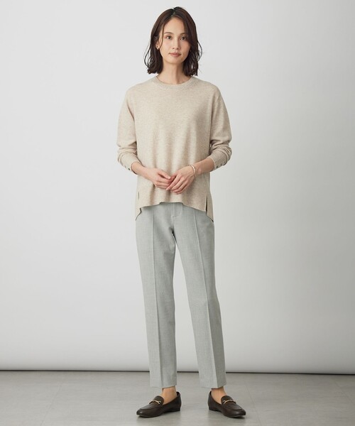 J.PRESS(ジェイプレス)の「CASHMERE BLEND クルーネック ニット(ニット/セーター・レディース・レッド系/ブルー系/ライトグレー系/ライトグリーン系/ふじ色系/ベージュ系・T15/T13)」の10枚目の写真