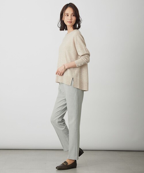 J.PRESS(ジェイプレス)の「CASHMERE BLEND クルーネック ニット(ニット/セーター・レディース・レッド系/ブルー系/ライトグレー系/ライトグリーン系/ふじ色系/ベージュ系・T15/T13)」の11枚目の写真