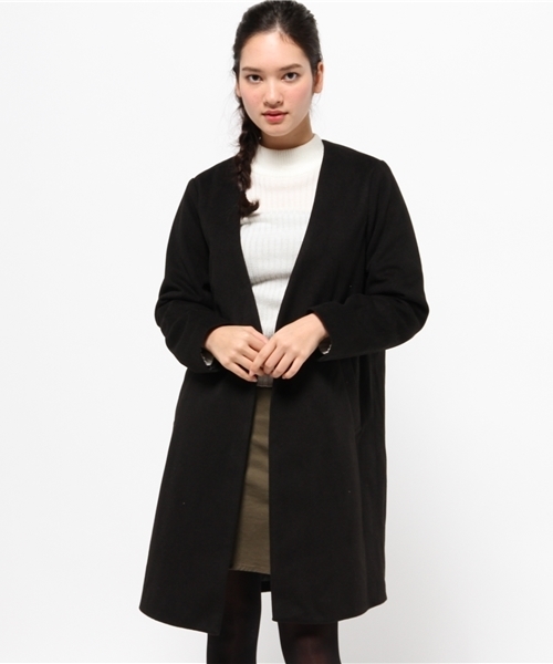 Every very nice claup（エブリィベリーナイスクラップ）の「チェスターＣＴ（その他アウター・レディース・キャメル/チャコールグレー/ブラック・FREE）」の2枚目の写真