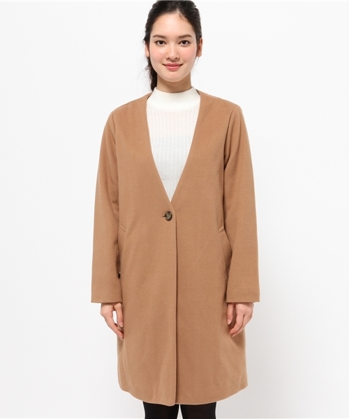 Every very nice claup（エブリィベリーナイスクラップ）の「チェスターＣＴ（その他アウター・レディース・キャメル/チャコールグレー/ブラック・FREE）」の4枚目の写真