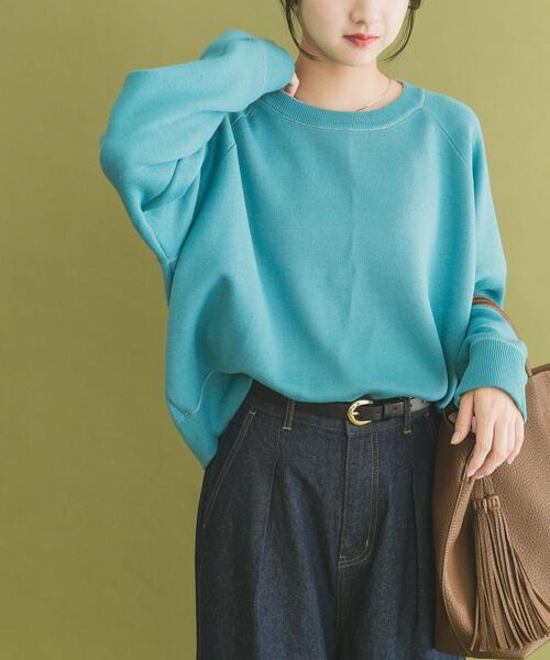 セール】リバーシブルスウェットライクニット（ニット/セーター