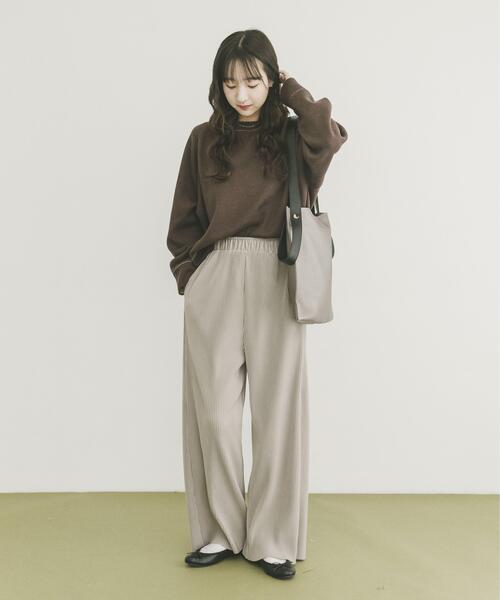 ITEMS URBANRESEARCH（アイテムズ アーバンリサーチ）の「リバーシブルスウェットライクニット（ニット/セーター・レディース・イエロー系その他/グレー系その他/ブルー系その他・FREE）」の10枚目の写真