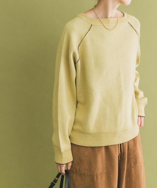 ITEMS URBANRESEARCH（アイテムズ アーバンリサーチ）の「リバーシブルスウェットライクニット（ニット/セーター・レディース・イエロー系その他/グレー系その他/ブルー系その他・FREE）」の9枚目の写真