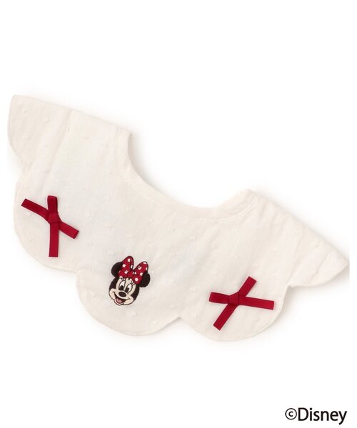 petit main（プティマイン）の「【Disney】スカラップリボンスタイ（スタイ/よだれかけ・キッズ・ピンク/ラベンダー/アイボリー・F）」の6枚目の写真