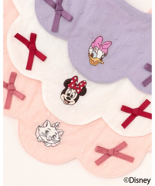 petit main（プティマイン）の「【Disney】スカラップリボンスタイ（スタイ/よだれかけ・キッズ・ピンク/ラベンダー/アイボリー・F）」の9枚目の写真