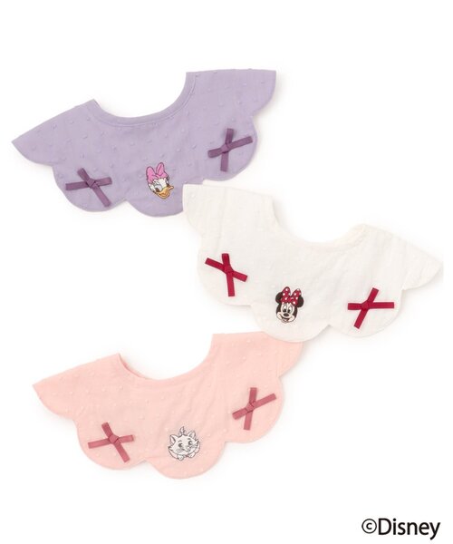 petit main（プティマイン）の「【Disney】スカラップリボンスタイ（スタイ/よだれかけ・キッズ・ピンク/ラベンダー/アイボリー・F）」の11枚目の写真